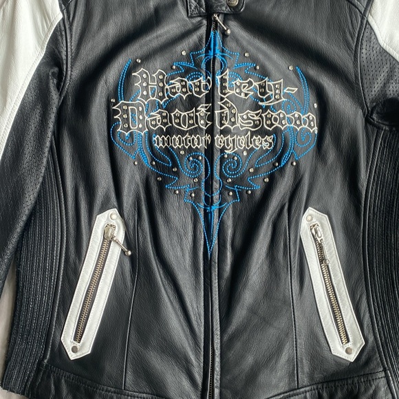 Harley Davidson leather jacket medium brand new - Picture 2 of 8